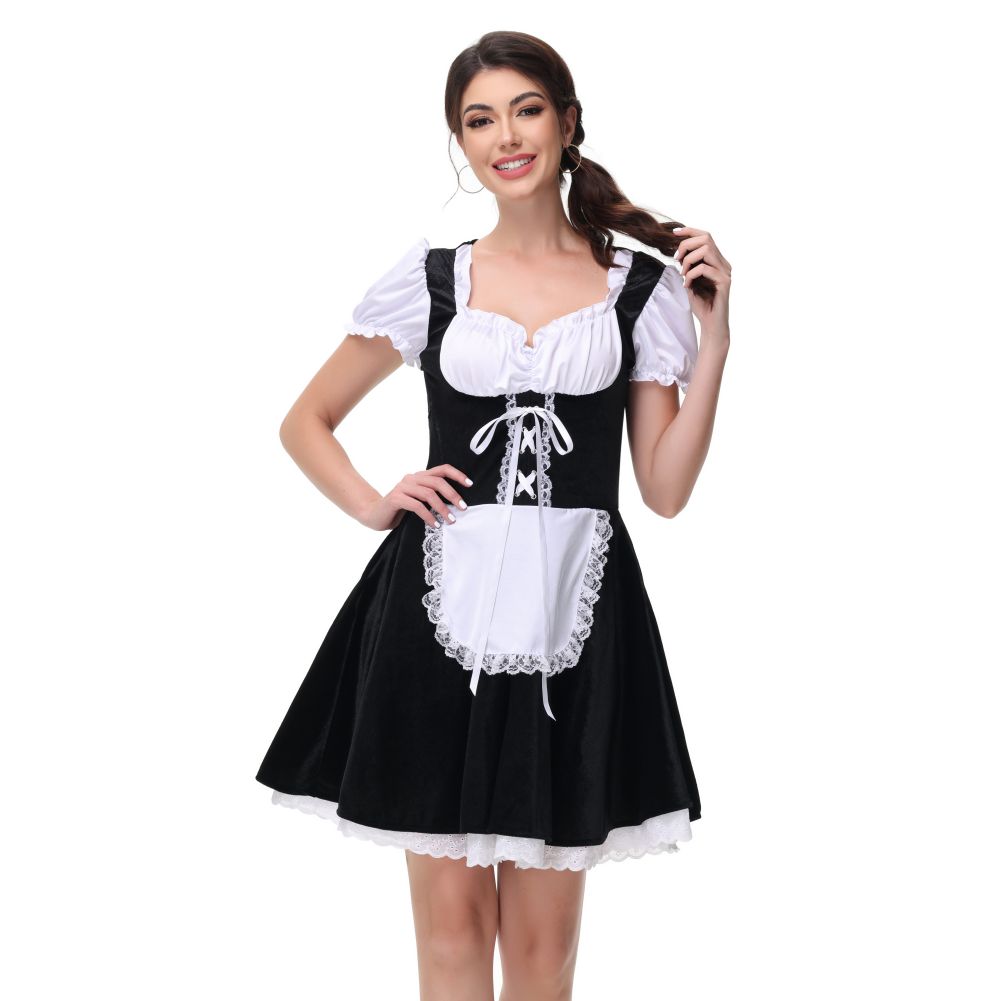 Womens Oktoberfest Costumes for Bavarian Plaid Dirndl Dresses